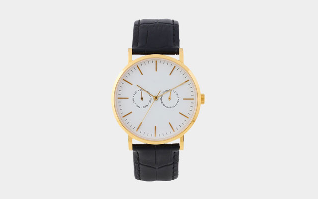 Leather Strap Watch