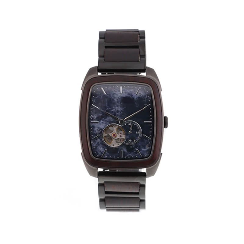 New Wooden Skeleton Mechanical Watch