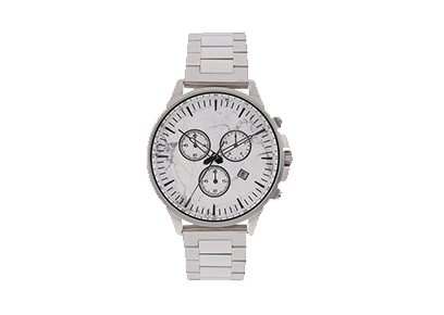 Marble And Stainless Steel Watch