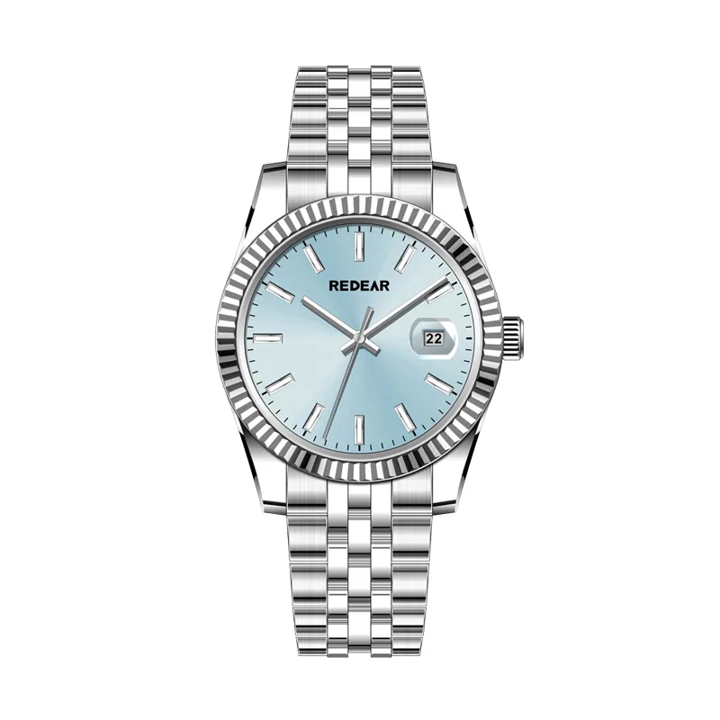 luxury stainless watch with sapphire crystal
