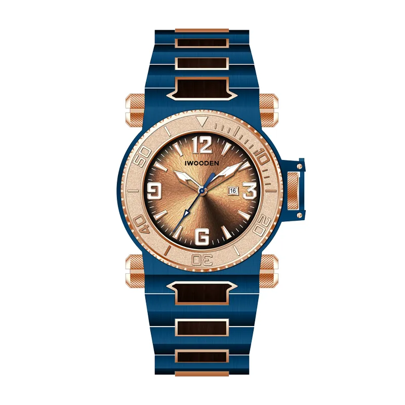 custom calendar quartz watch