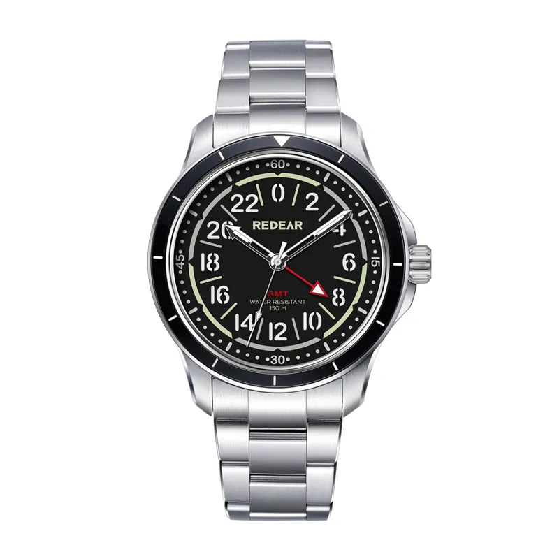 high quality waterproof dual layer mens mechanical watch