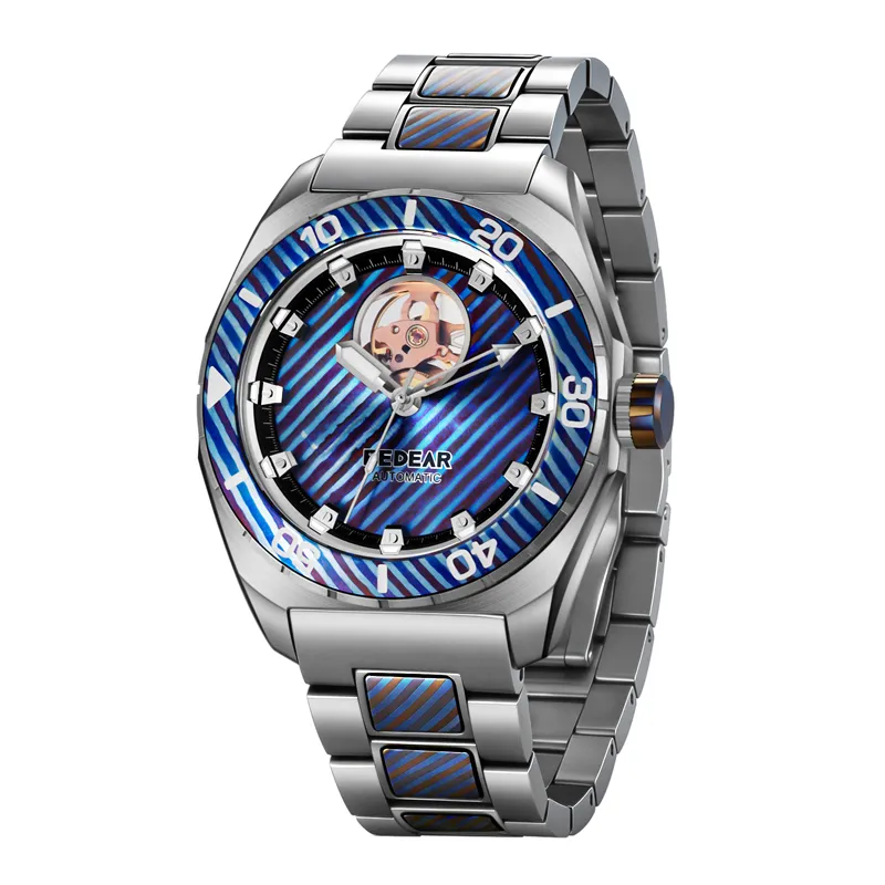 swiss sw200 automatic titanium mechanical watch