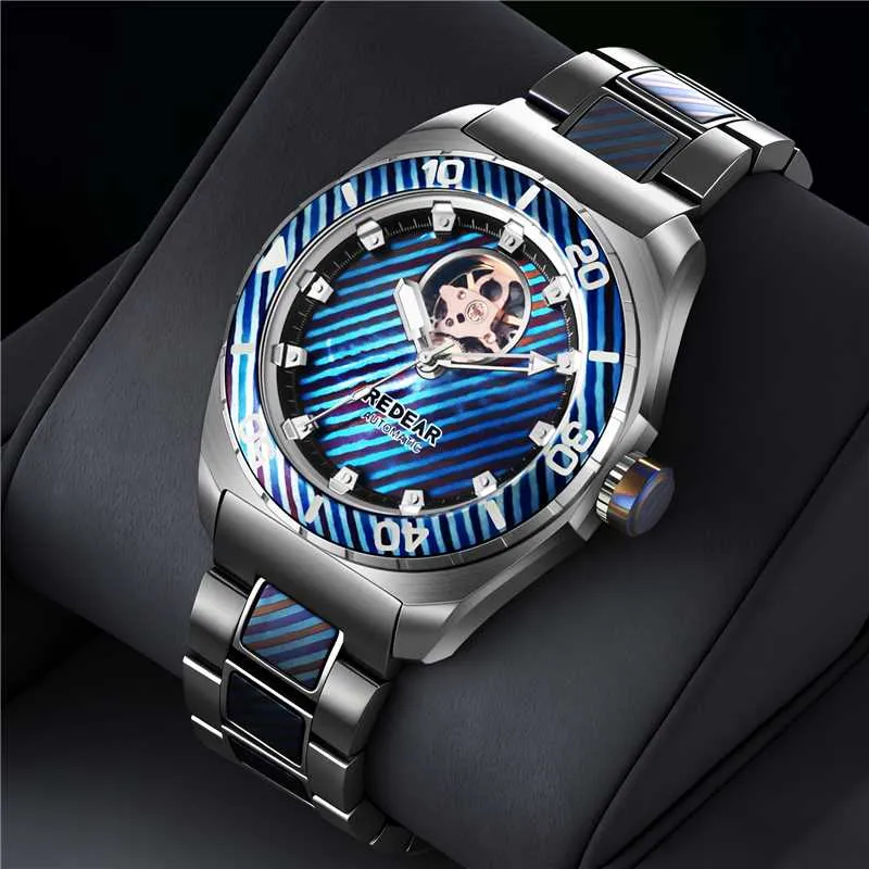 swiss sw200 automatic titanium mechanical watch