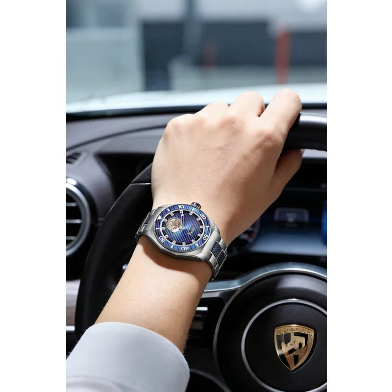 swiss sw200 automatic titanium mechanical watch