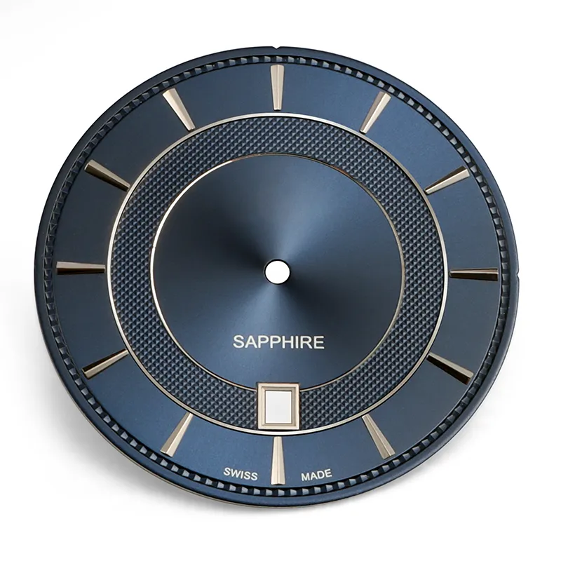 Embossed Sunburst with Solid Index Dial