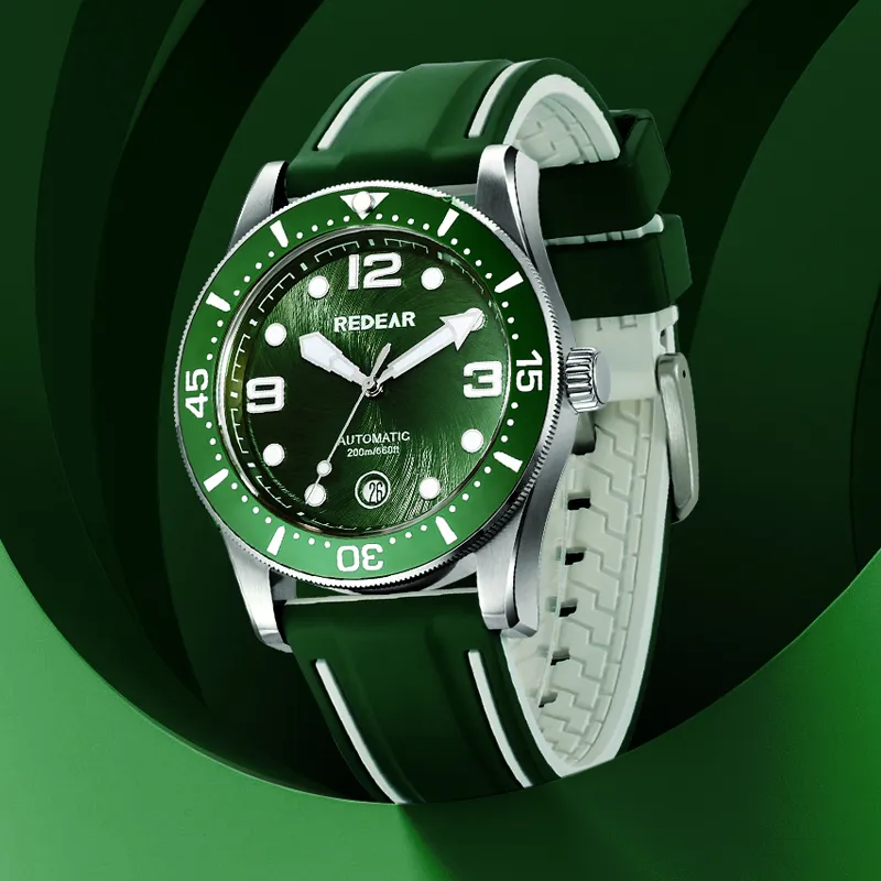 Men's Automatic Dive Watch with Miyota 9015 and Ceramic Bezel