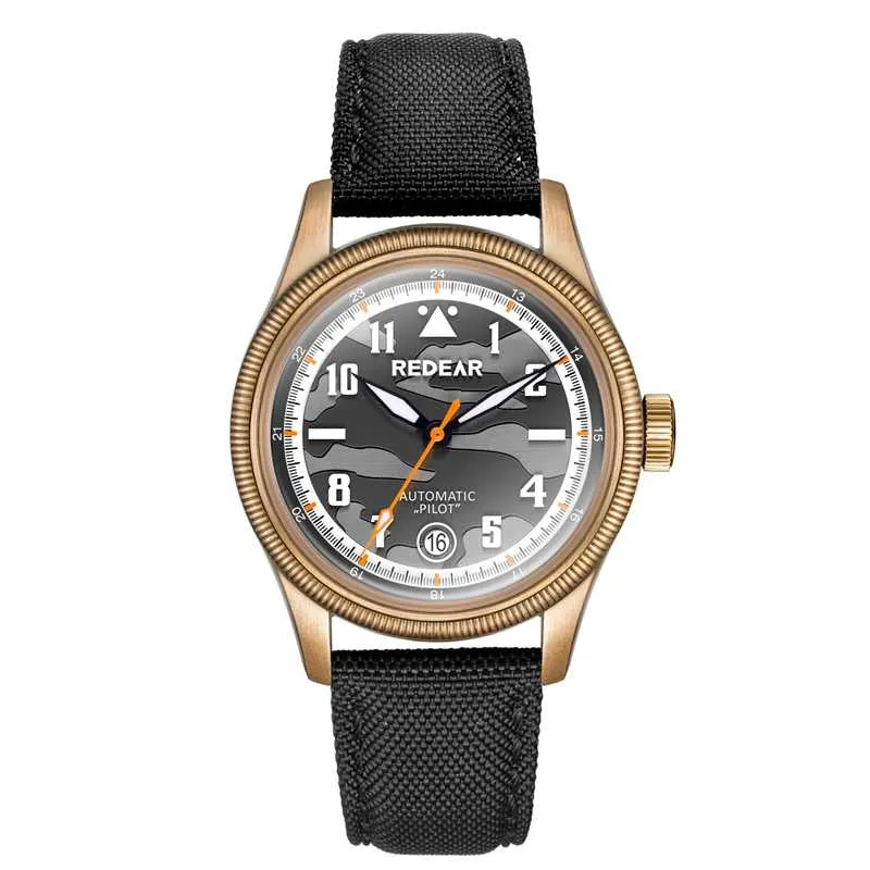 Custom Bronze Automatic Pilot Watch with Miyota 8215 Movement